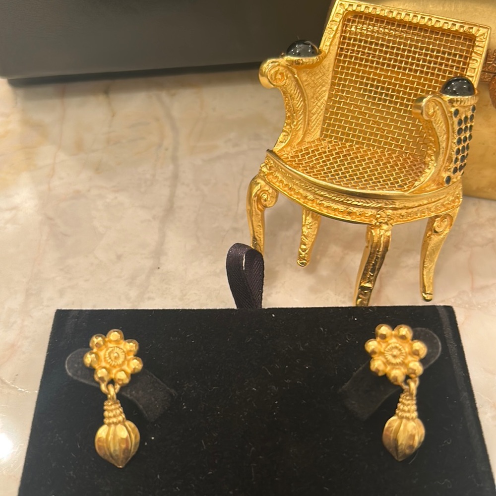 Karl Lagerfeld Dangle Earrings VINTAGE